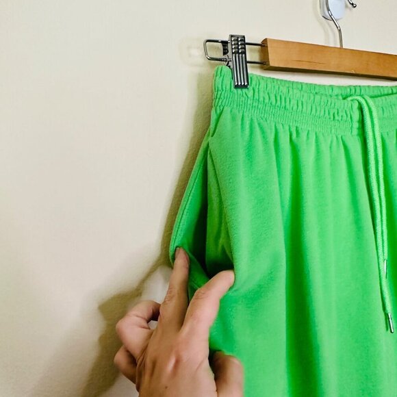 Princess Polly Soft Fleece Knit Track Pants and Crewneck Size 4 Green Set - Picture 7 of 12